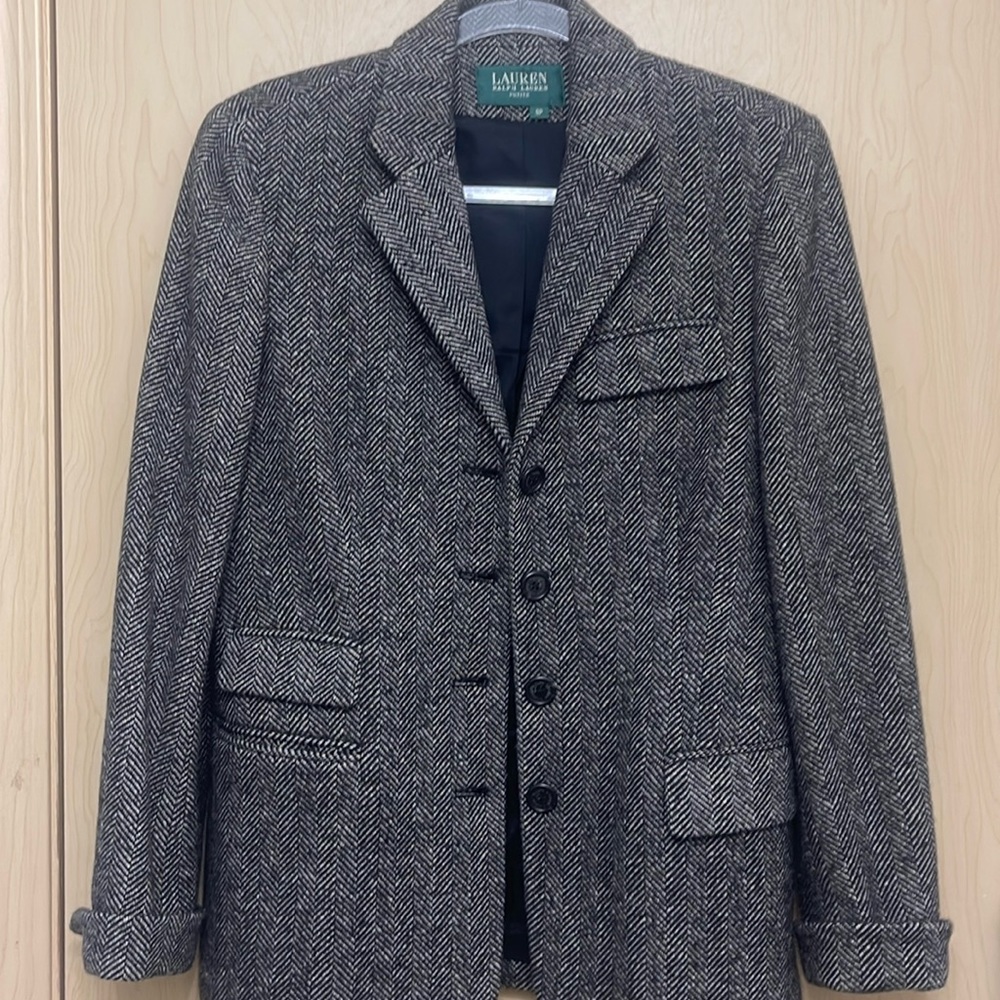 Ralph Lauren wool tweed blazer